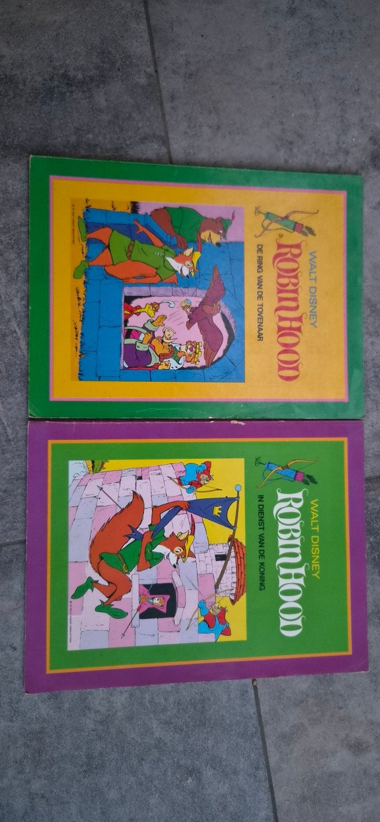 2 Disney Robin Hood stripboeken uit 1973 - Vintage Collectie, Boeken, Ophalen of Verzenden