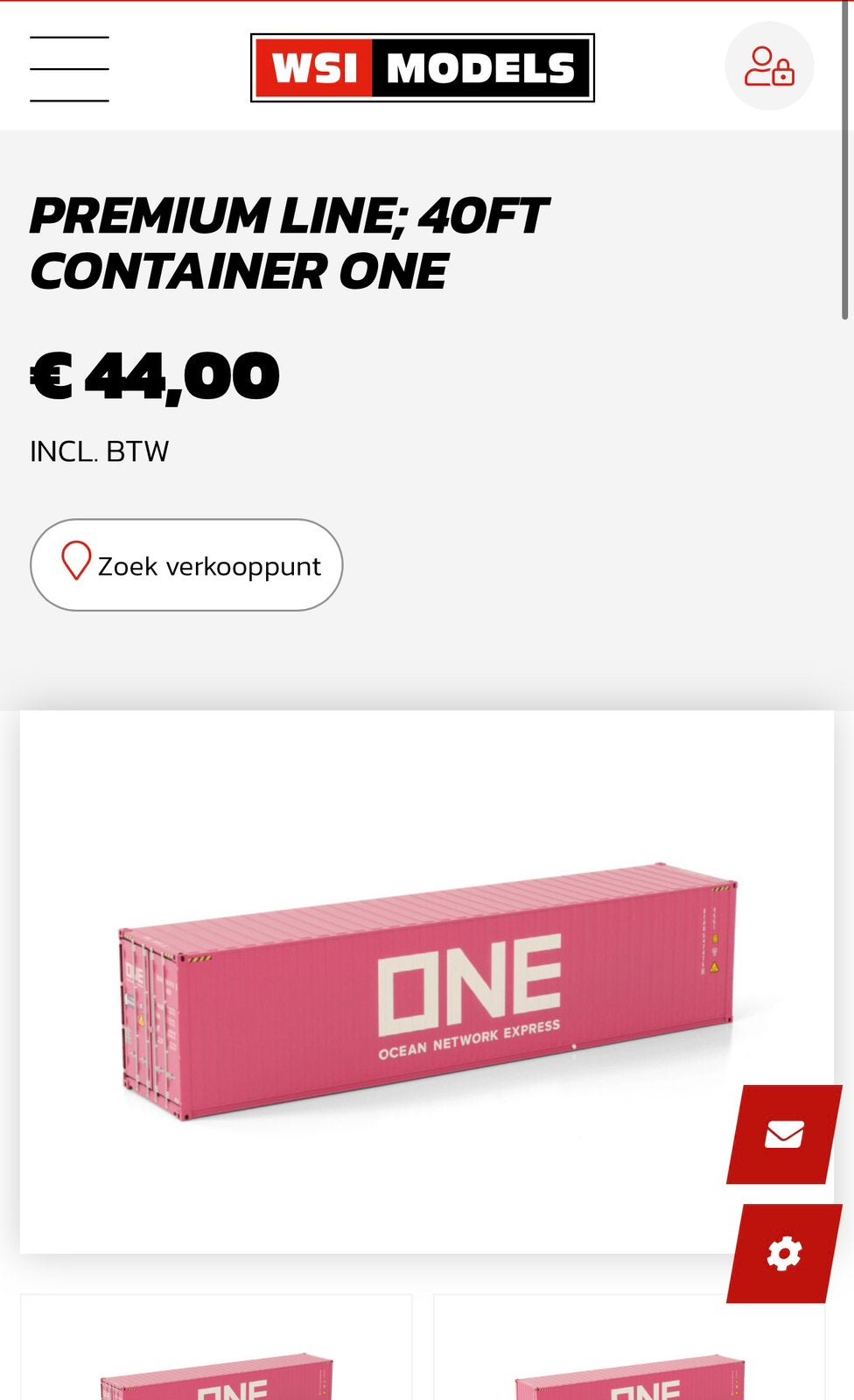 Wsi roze one container, Hobby en Vrije tijd, Ophalen of Verzenden, Nieuw, Bus of Vrachtwagen, Wsi