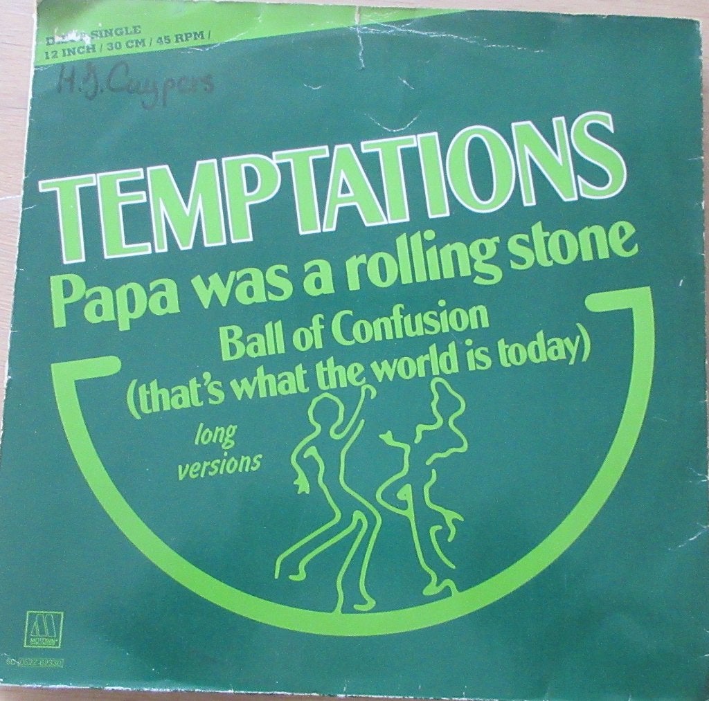 Temptations - Papa was a rolling stone (12 inch), Ophalen of Verzenden, Gebruikt, 12 inch