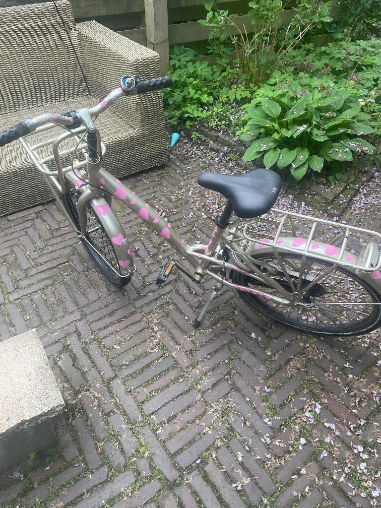 Meisjesfiets, Fietsen en Brommers, Fietsen | Meisjes, Ophalen, Terugtraprem, Onbekend, Gebruikt