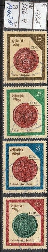 DDR Lakzegels Michel 3156-9 Nr.A988g, Verzenden, DDR, Gestempeld