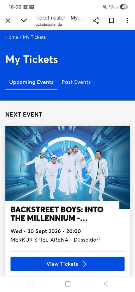 Backstreetboys 4x staanplaatsen 30 september Dusseldorf, Tickets en Kaartjes, Drie personen of meer, September