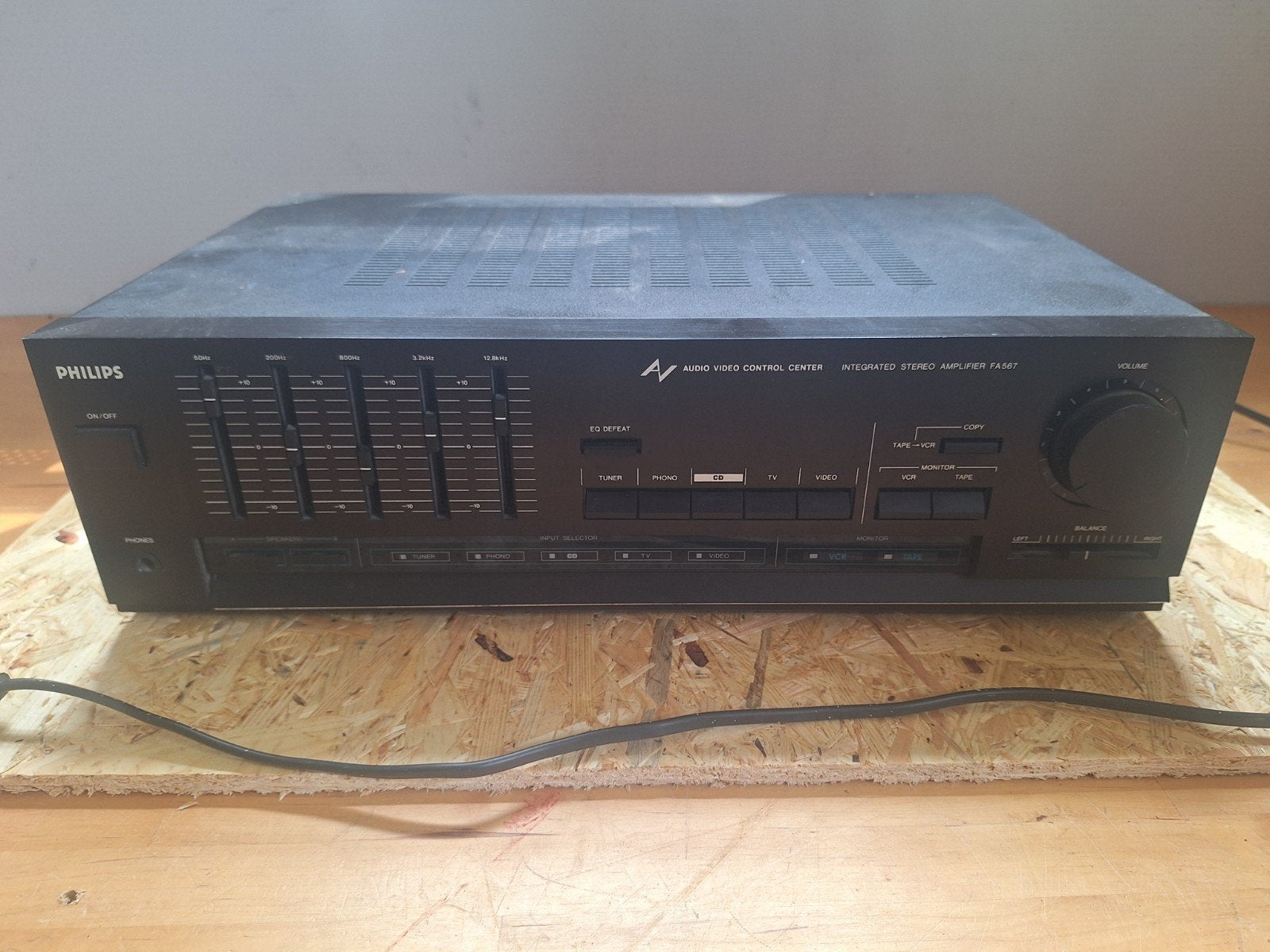 Philips FA567 Geïntegreerde Stereo Versterker, Gebruikt, 60 tot 120 watt, Stereo, Ophalen