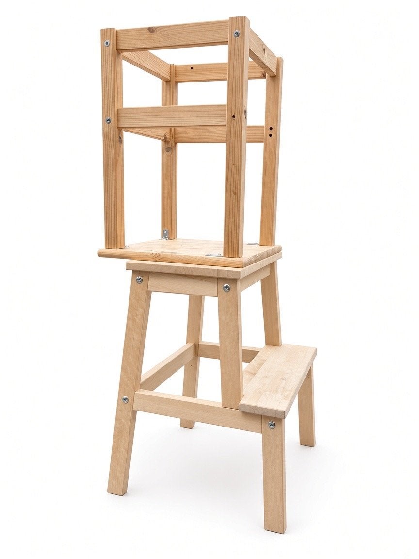 Ikea hack leertoren keukentoren  (Bekväm + Oddvar), Ophalen of Verzenden, Gebruikt, Overige typen