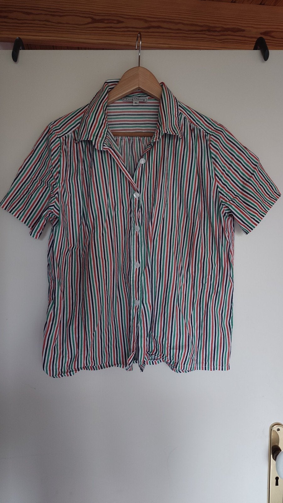 Very Cherry gestreepte blouse maat XL, Meerkleurig, Maat 42/44 (L), Ophalen of Verzenden, Gedragen