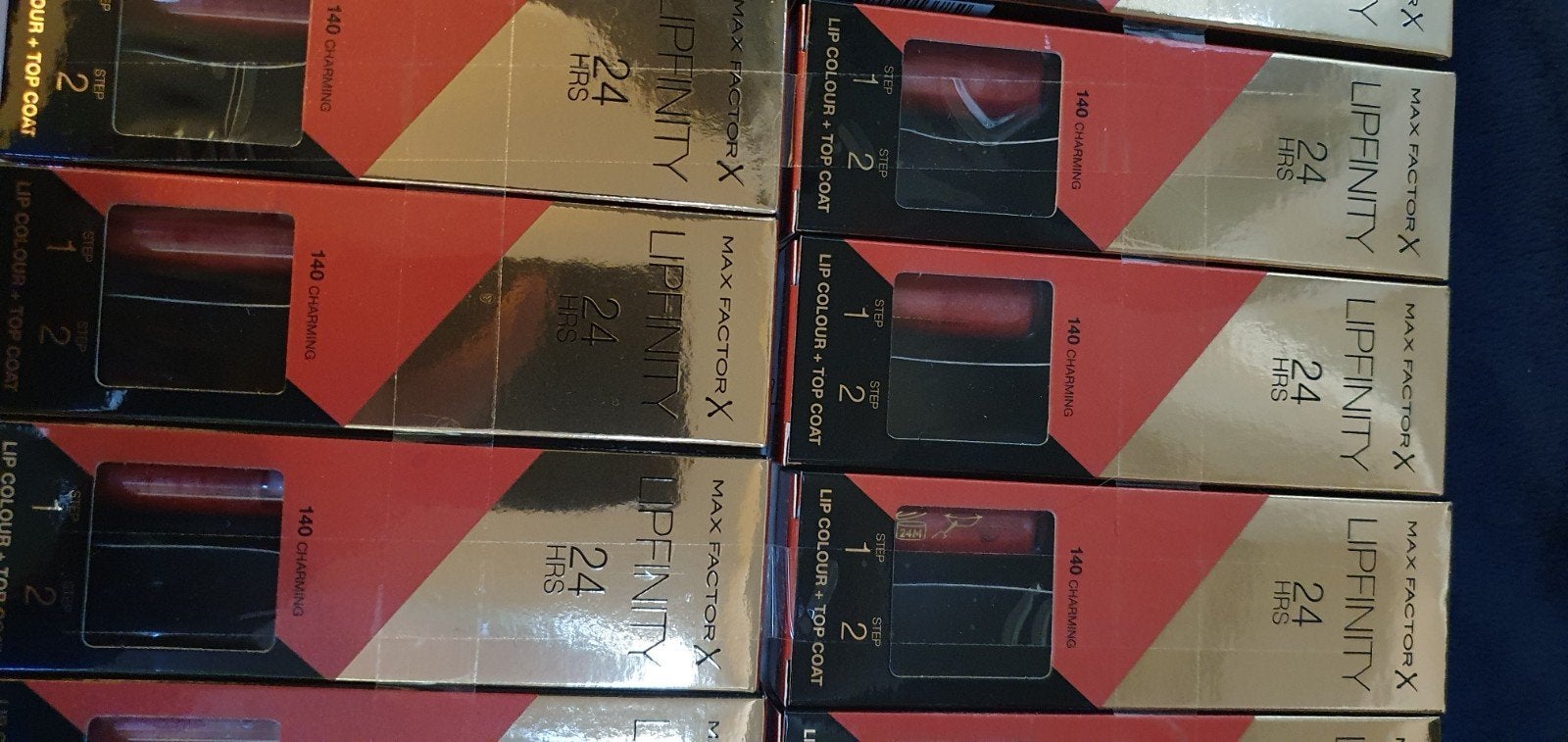 10 stuks Maxfactor lipfinity zonder topcoat nr 140, Verzenden, Nieuw, Overige kleuren, Lippen