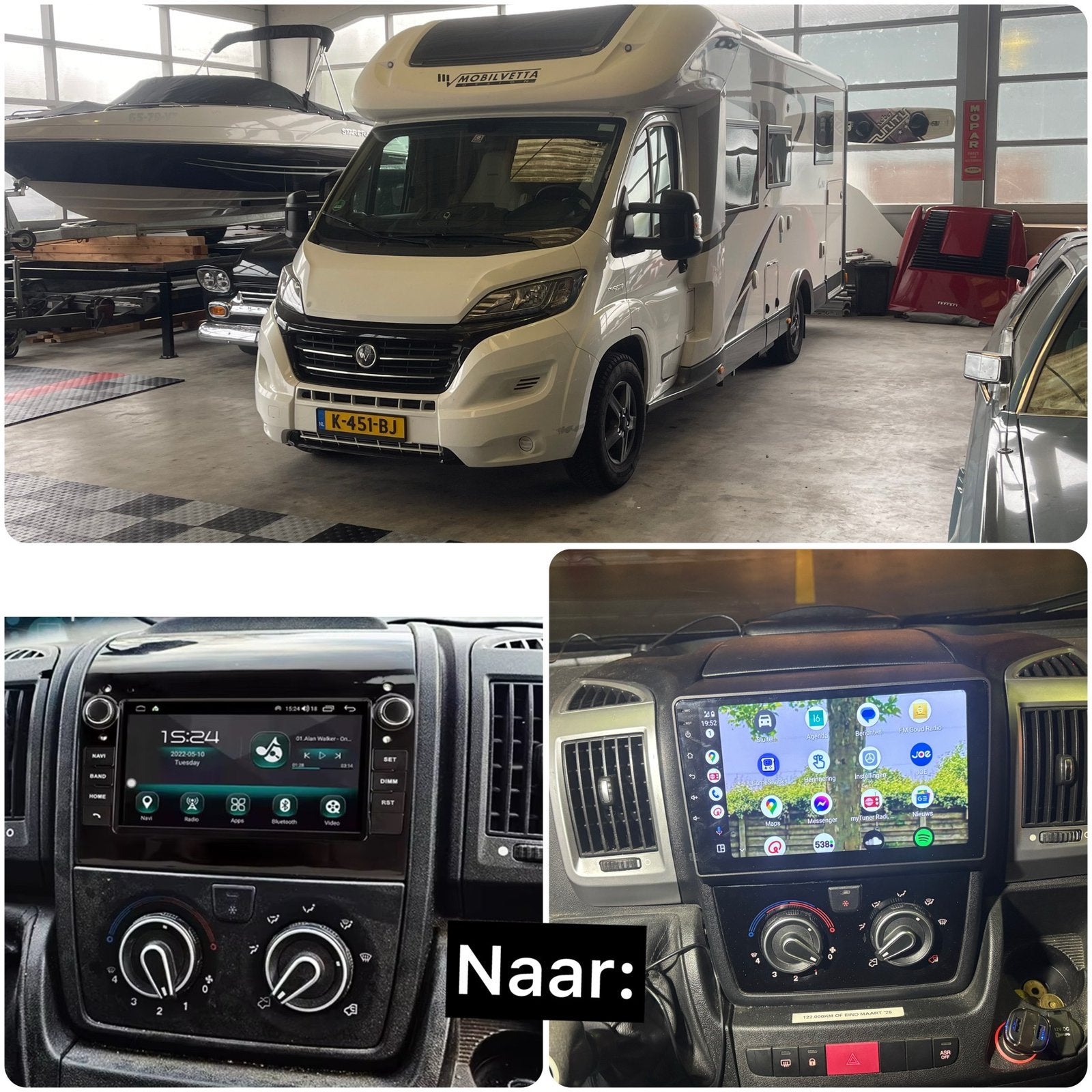 Radio Fiat Ducato Peugeot Boxter Citroën Jumper bus/Camper, Ophalen of Verzenden, Zo goed als nieuw