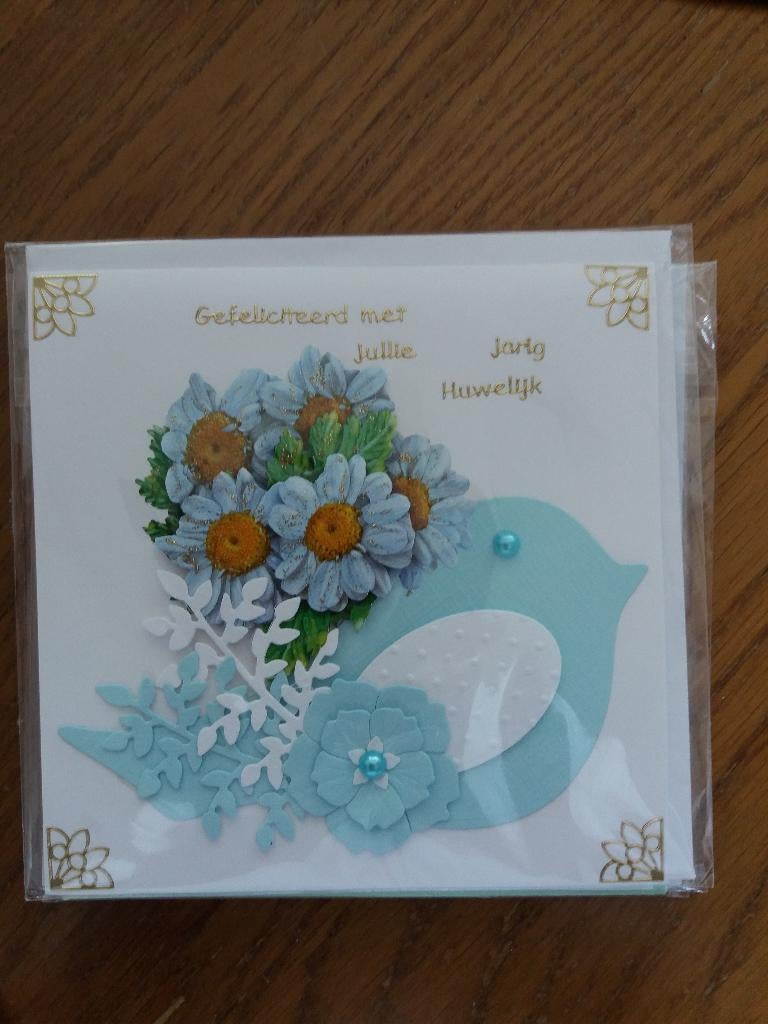 3D Gefeliciteerd met jullie .. jarig huwelijk no. 2370, Ophalen of Verzenden, Nieuw, Natuur