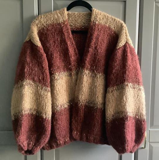 Nieuw handgemaakt mohair vest, grote maat, Ophalen of Verzenden, Zo goed als nieuw, Maat 46/48 (XL) of groter, Overige kleuren