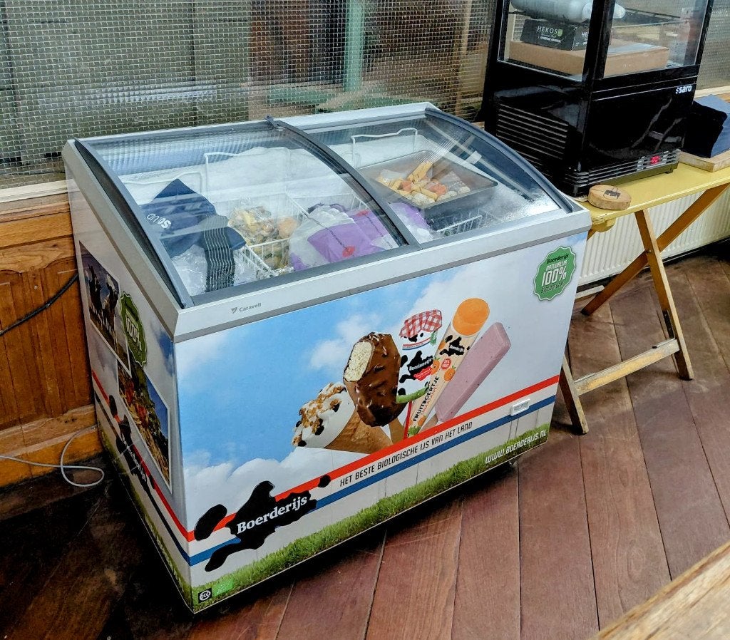 Caravell Boerderijs professionele ijsvrieskist, Vrieskist, Zo goed als nieuw, Vrijstaand, 90 cm of meer