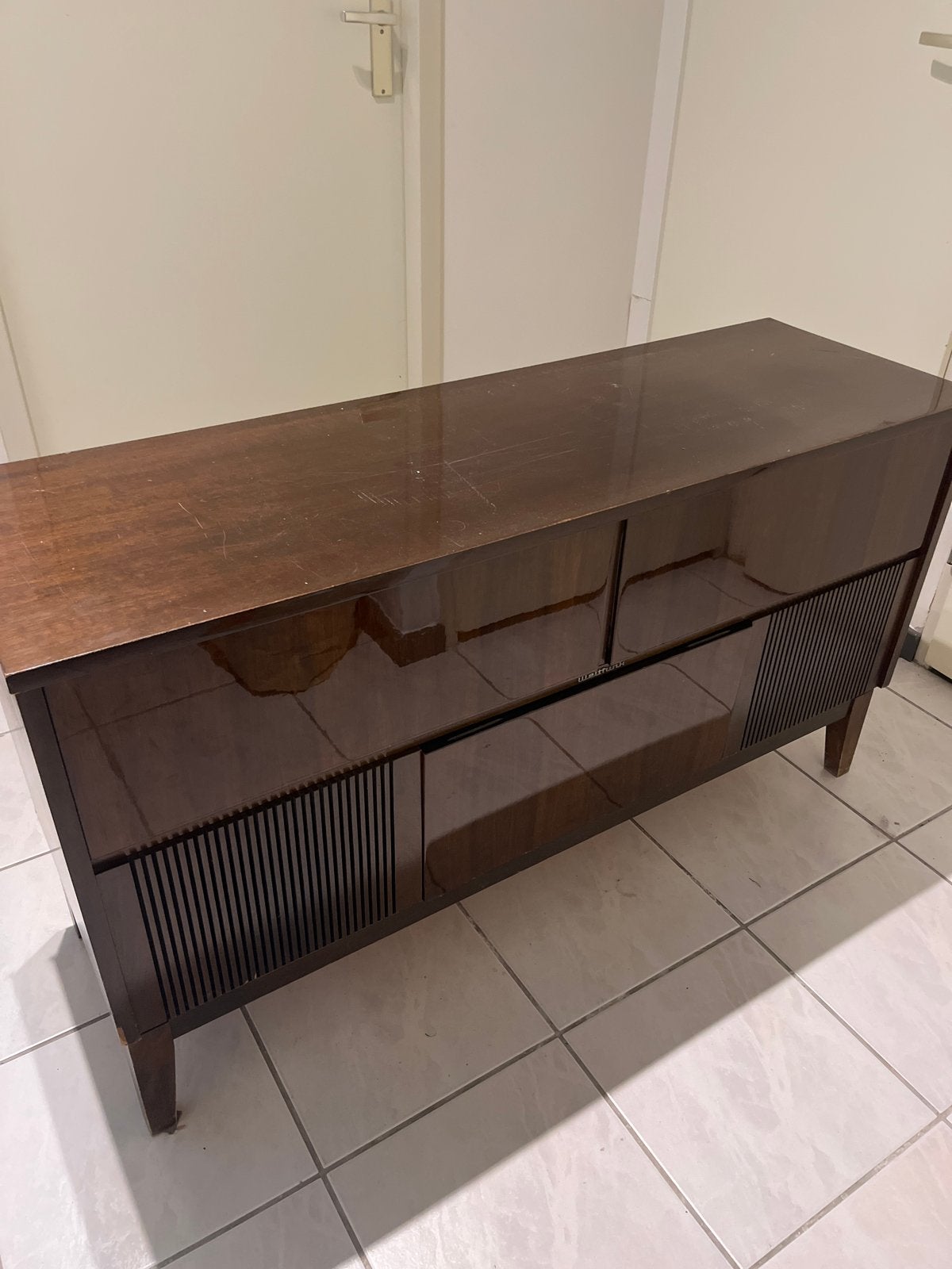 Vintage Weltfunk radio meubel / dressoir