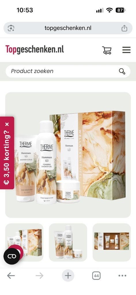 Therme Hammam Wellness Ritueel set ( prijs =voor 2  sets ! ), Ophalen of Verzenden, Nieuw, Lichaamsverzorging