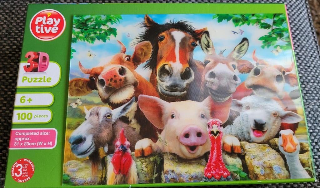 3d puzzle puzzelen play tive puzzelen 6+ 100 pieces, Kinderen en Baby's, Ophalen of Verzenden, Meer dan 50 stukjes, 6 jaar of ouder