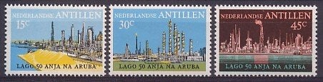 Nederlandse Antillen 492/4 postfris Olie industrie 1974, Ophalen of Verzenden, Postfris