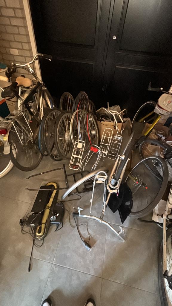 Partij fiets onderdelen, Ophalen, Gebruikt, Overige materialen