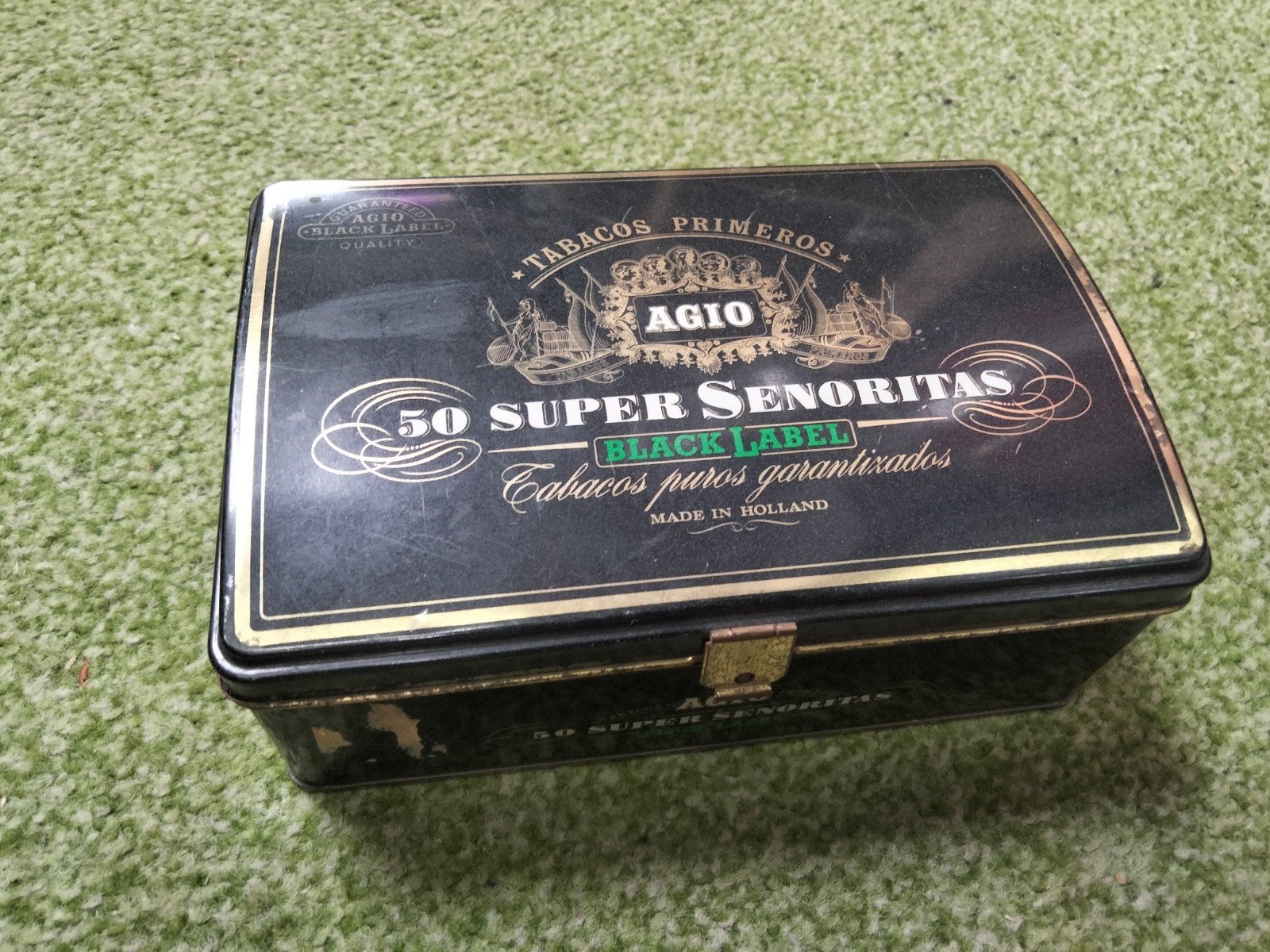 Blik Agio 59 super Senoritas black label ( Leeg ), Ophalen of Verzenden, Gebruikt, Overige