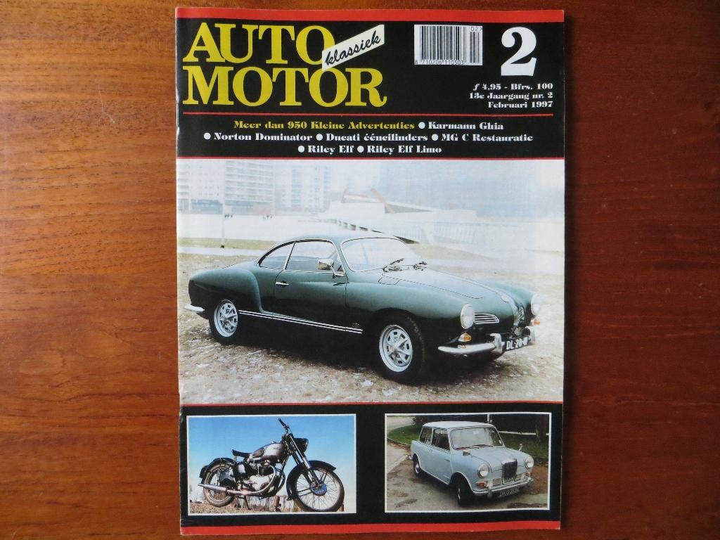 Auto Motor Klassiek 2 1997 Riley Elf, VW-Karmann Ghia, MG C, Ophalen of Verzenden, Nieuw, Volkswagen
