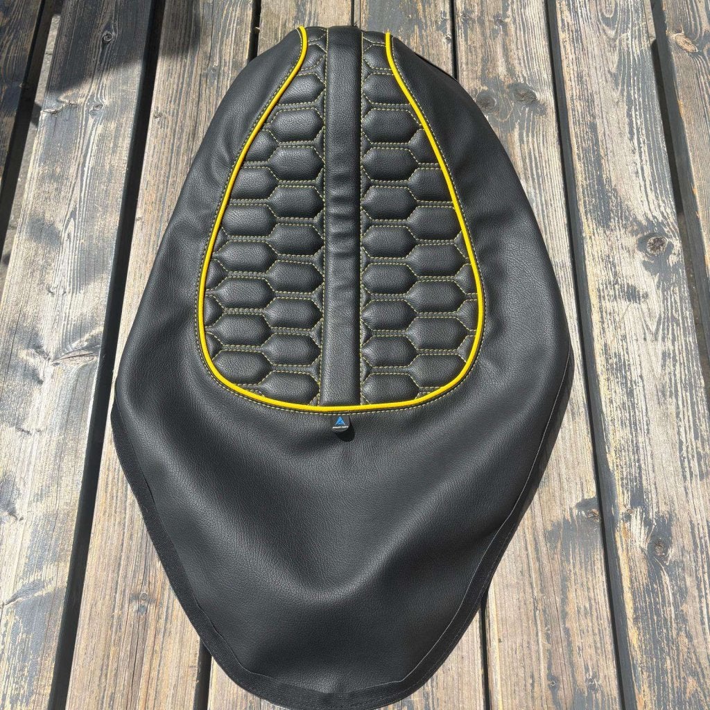Zadelhoes / buddydek Piaggio Zip audi rs geel streep NIEUW, Info@jynkx.com, Nieuw, Ophalen of Verzenden, Piazza 99