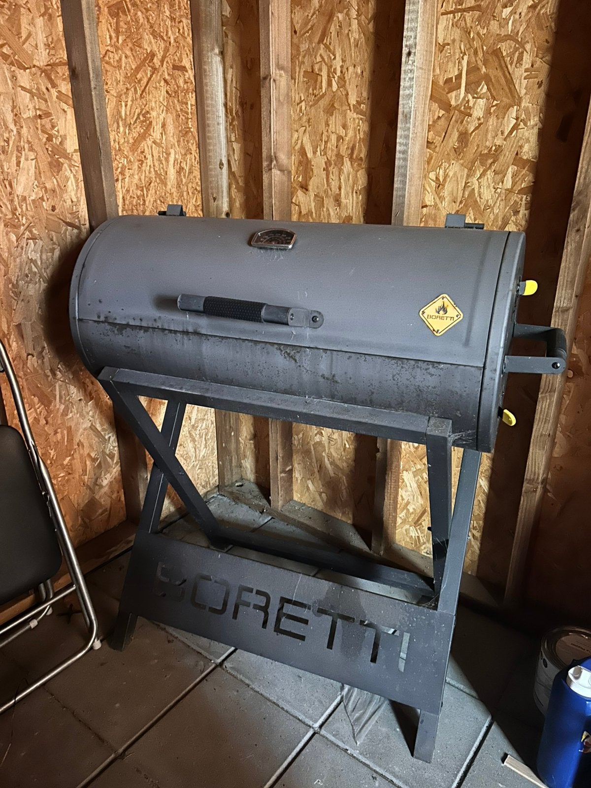 Boretti houtskoolbarbecue, Ophalen, Gebruikt, Met accessoires