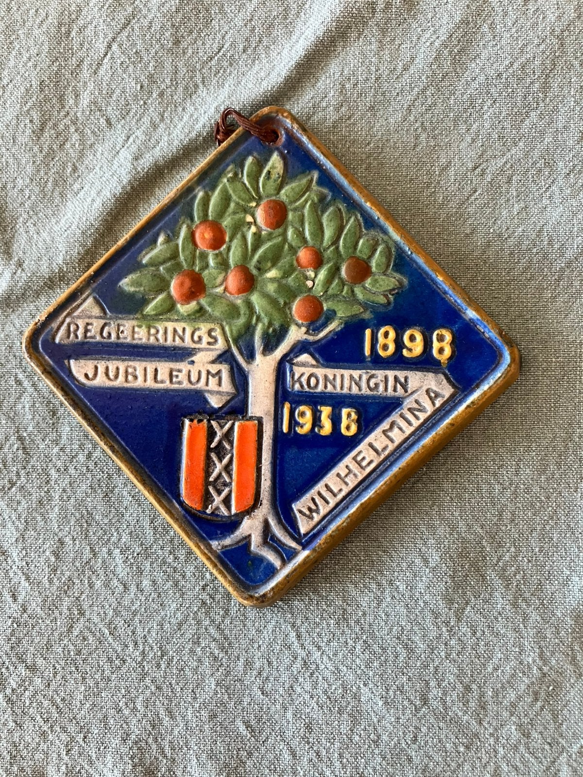 Jubileum tegel, Ophalen of Verzenden, Zo goed als nieuw