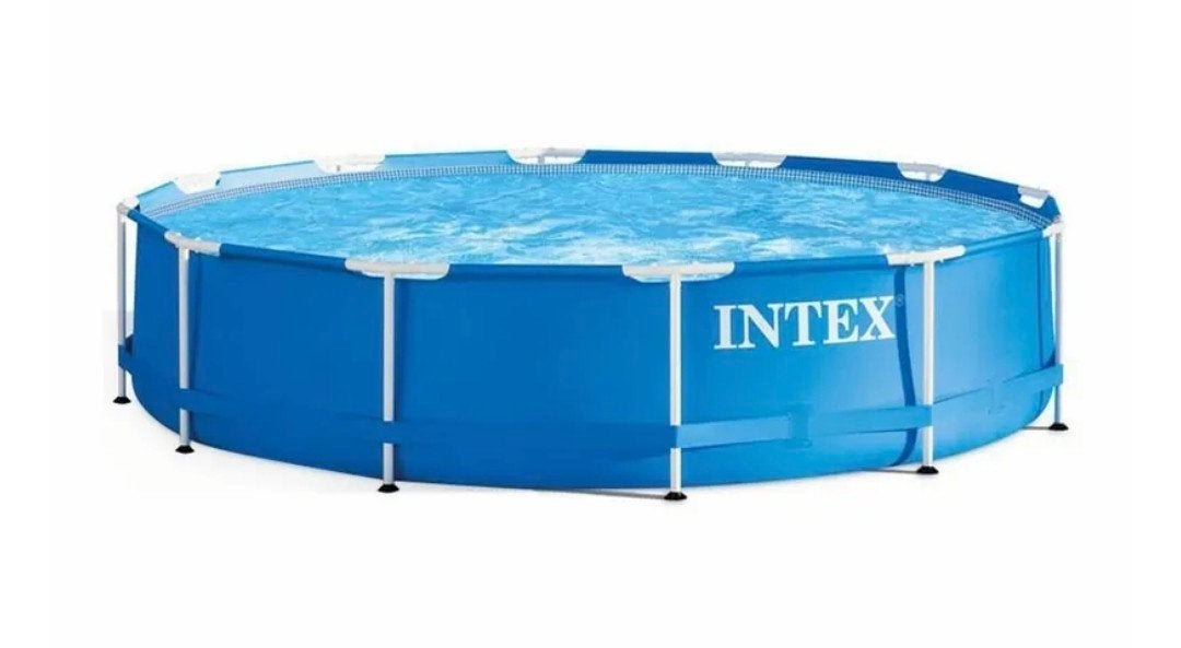 Intex Metal Frame Zwembad - 305x76 cm - Zo goed als nieuw, Ophalen, Rond, Zo goed als nieuw, Opzetzwembad