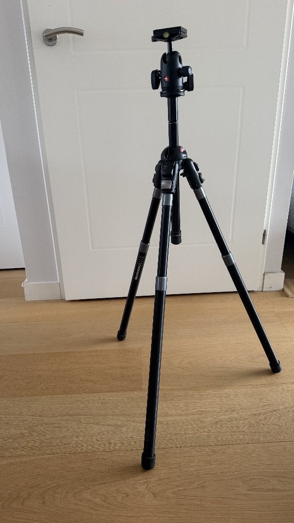 Manfrotto 458B Neotec Pro fotostatief incl balhoofd 498RC4, Audio, Tv en Foto, Fotografie | Statieven en Balhoofden, Nieuw, Met balhoofd