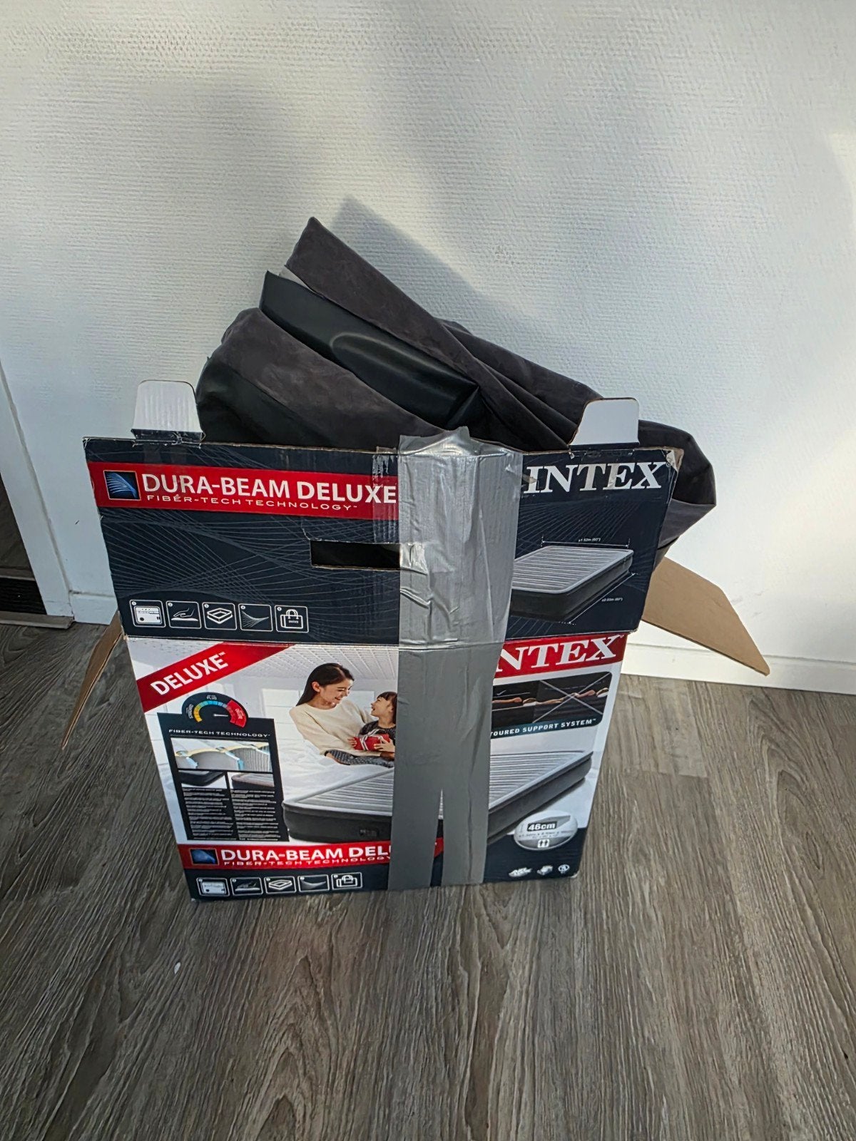 Deluxe 2 pers Luchtbed - ingebouwde electr pomp, Ophalen, Tweepersoons, 140 cm, Zo goed als nieuw