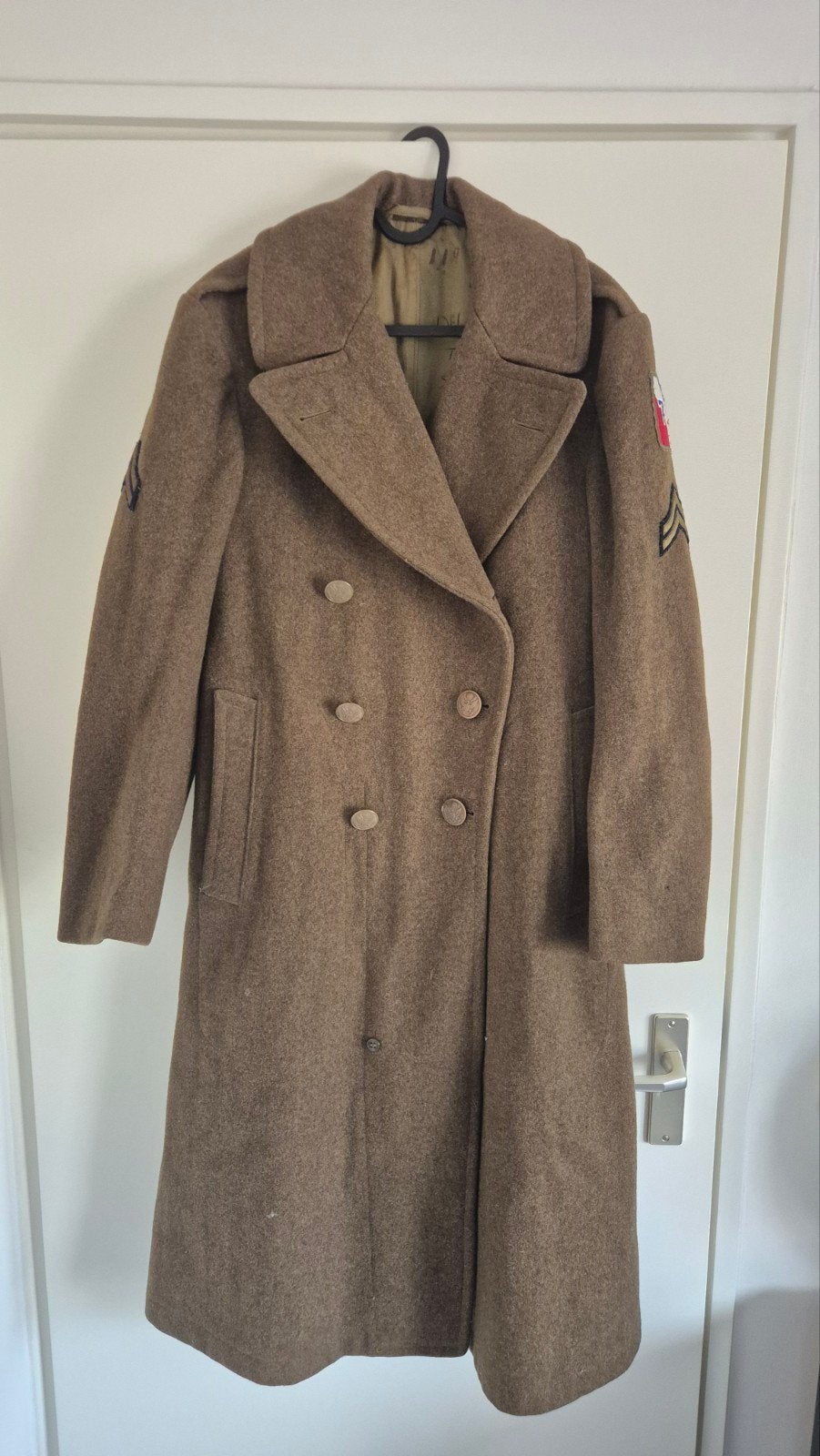 Originele Amerikaanse us ww2 overjas, Verzamelen, Militaria | Tweede Wereldoorlog, Ophalen of Verzenden, Amerika