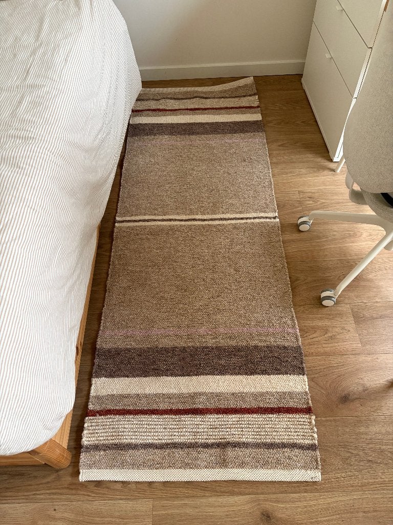 Dille & Kamille vloerkleed gerecycled katoen, Huis en Inrichting, Ophalen, Beige, Boho, Nieuw
