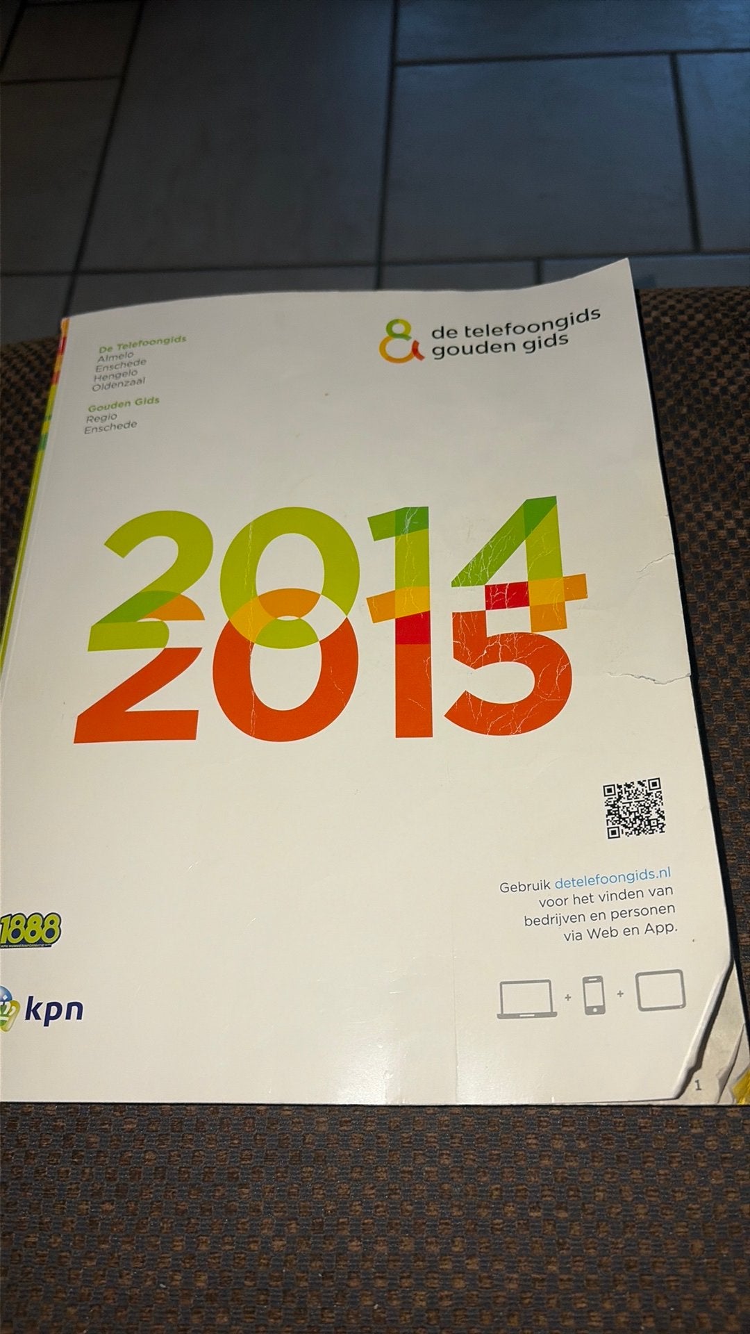 De telefoongids & gouden gids 2014/2015, Ophalen of Verzenden, Gebruikt