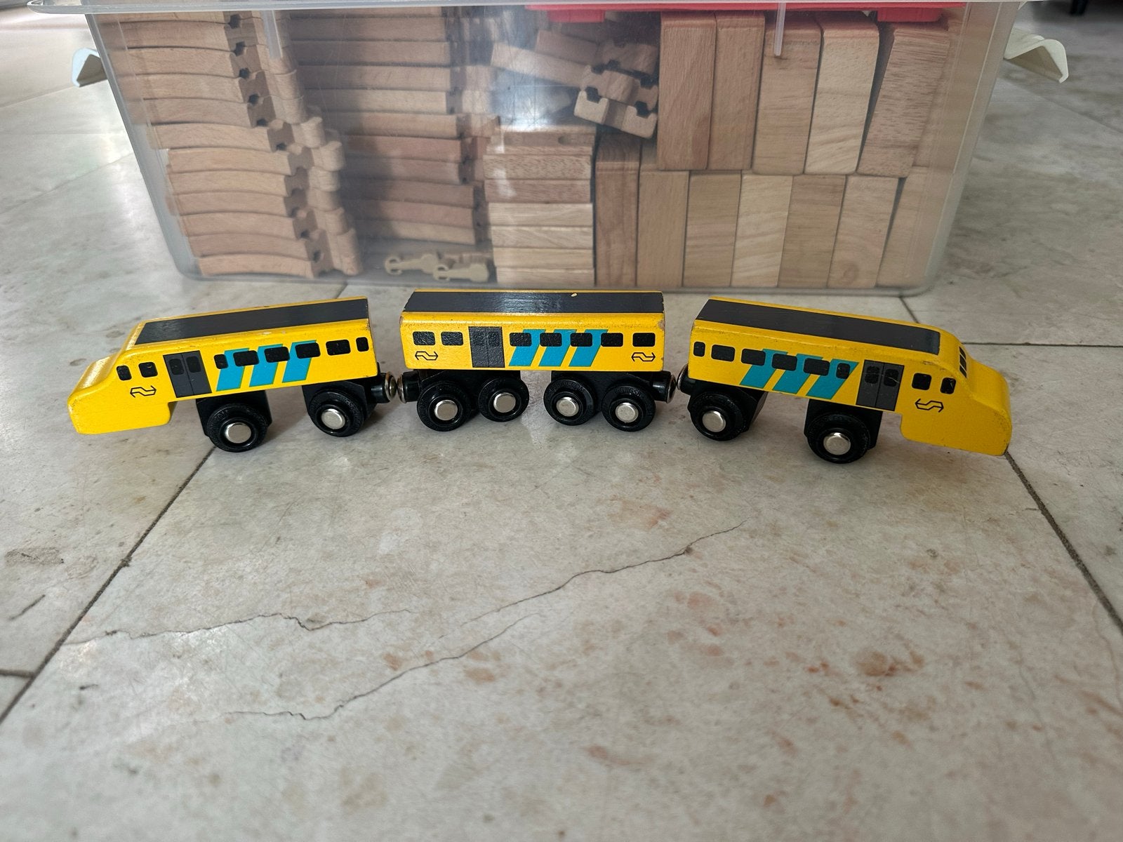 Houten NS Trein Apekop Model - Spoorwegmuseum Editie, Ophalen of Verzenden, Gebruikt