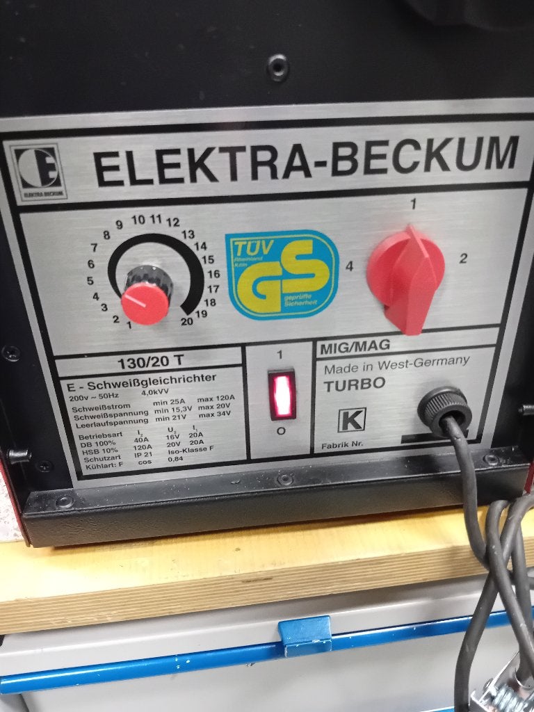 Poorten plaatwerk laswerk Elektra Beckum 130 Mig Mag Co2, Ophalen, Staal, Zo goed als nieuw, 150 tot 200 cm