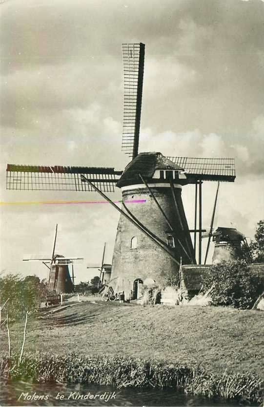 300-362-041 Kinderdijk Molens, Verzenden, Voor 1920, Zuid-Holland