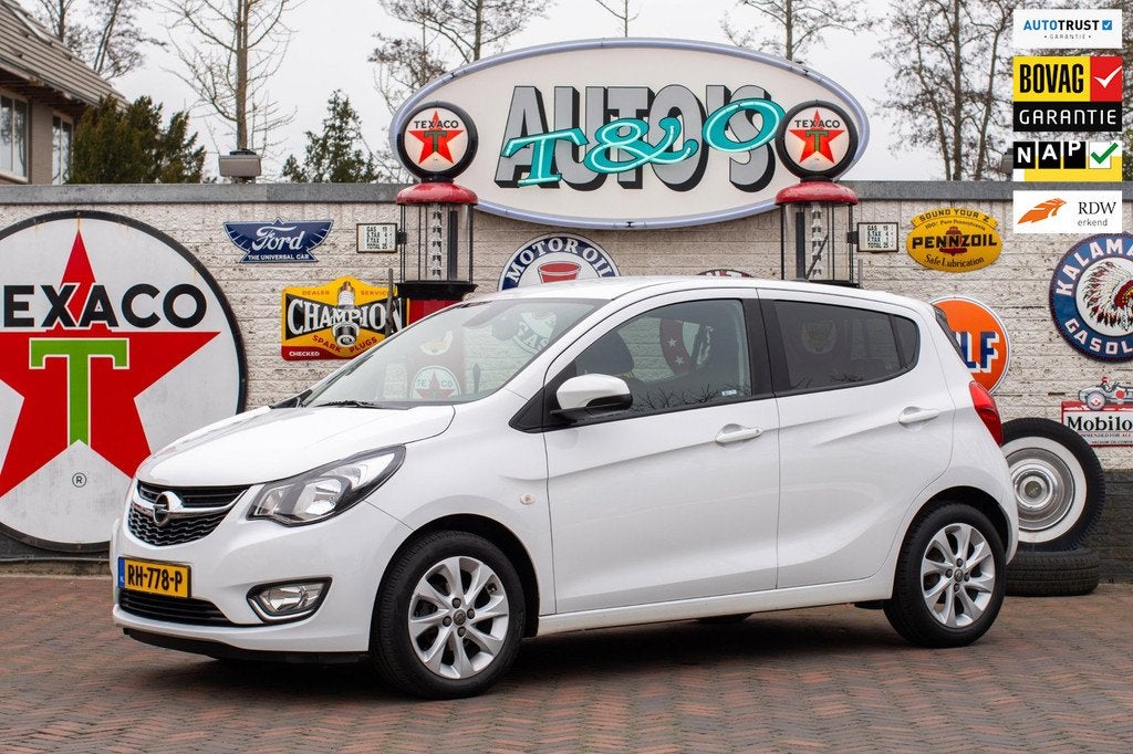 Opel KARL 1.0 ecoFLEX Innovation 62.900 km +NAP NL-auto, Auto's, Opel, 839 kg, Gebruikt, Leder en Stof, Wit