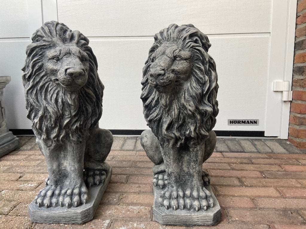 Set Leeuwen, Ophalen, Nieuw, Beton, Dierenbeeld