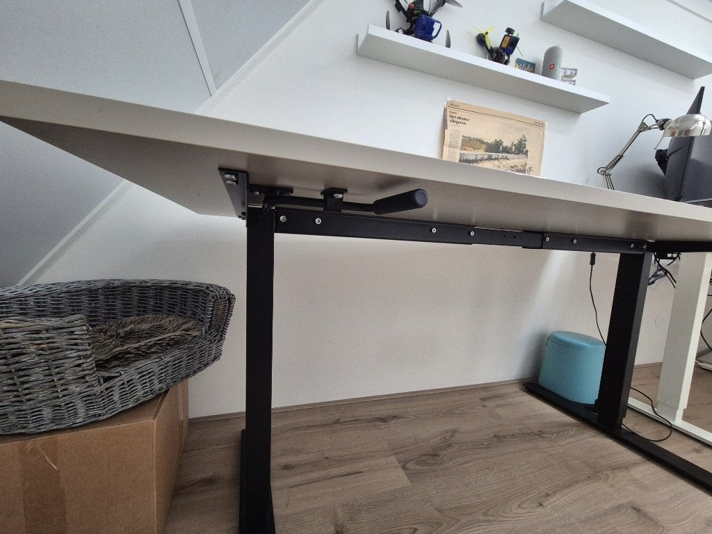 Zit-sta bureau 160x80cm - Ergonomisch en Modern, Ophalen, Zit-sta bureau, 160 cm, Gebruikt