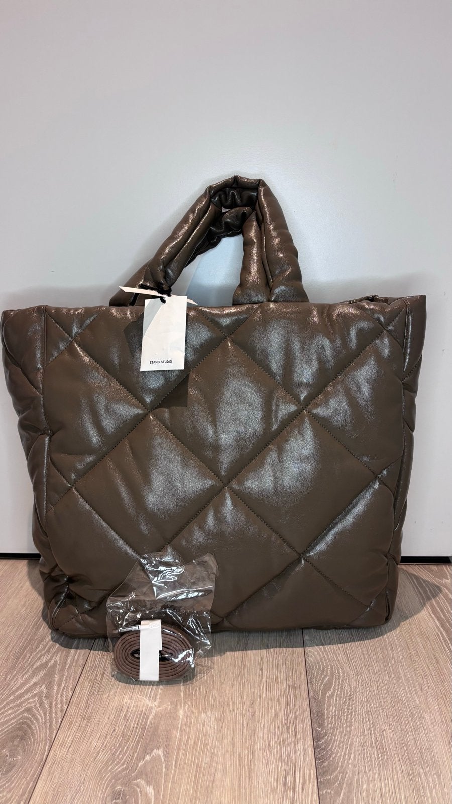 STAND STUDIO Assante Diamond Bag - Nieuw met label, Ophalen of Verzenden, Nieuw, Bruin, Shopper
