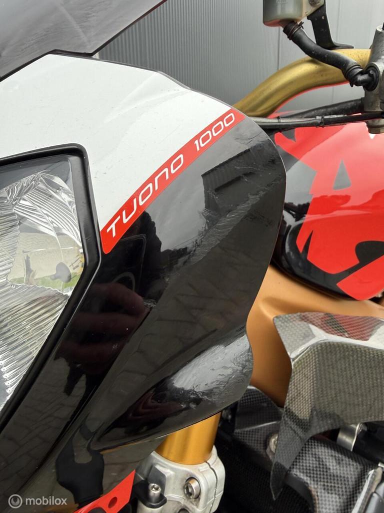 Aprilia Tuono 1000 R Factory 2007 volledig Akrapovic uitlaat, Motoren, Aprilia, Bedrijf, Meer dan 35 kW, Toermotor