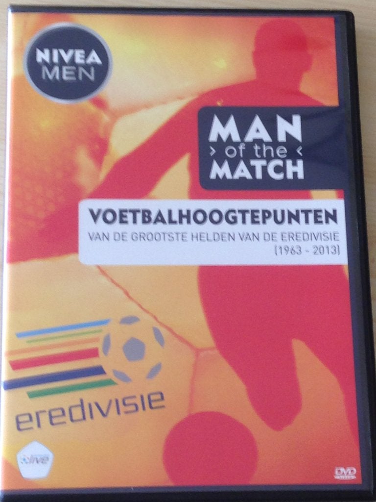 DVD Man of the Match Voetbalhoogtepunten.1963 - 2013., Inclusief DVD, Alle leeftijden, Voetbal, Zo goed als nieuw