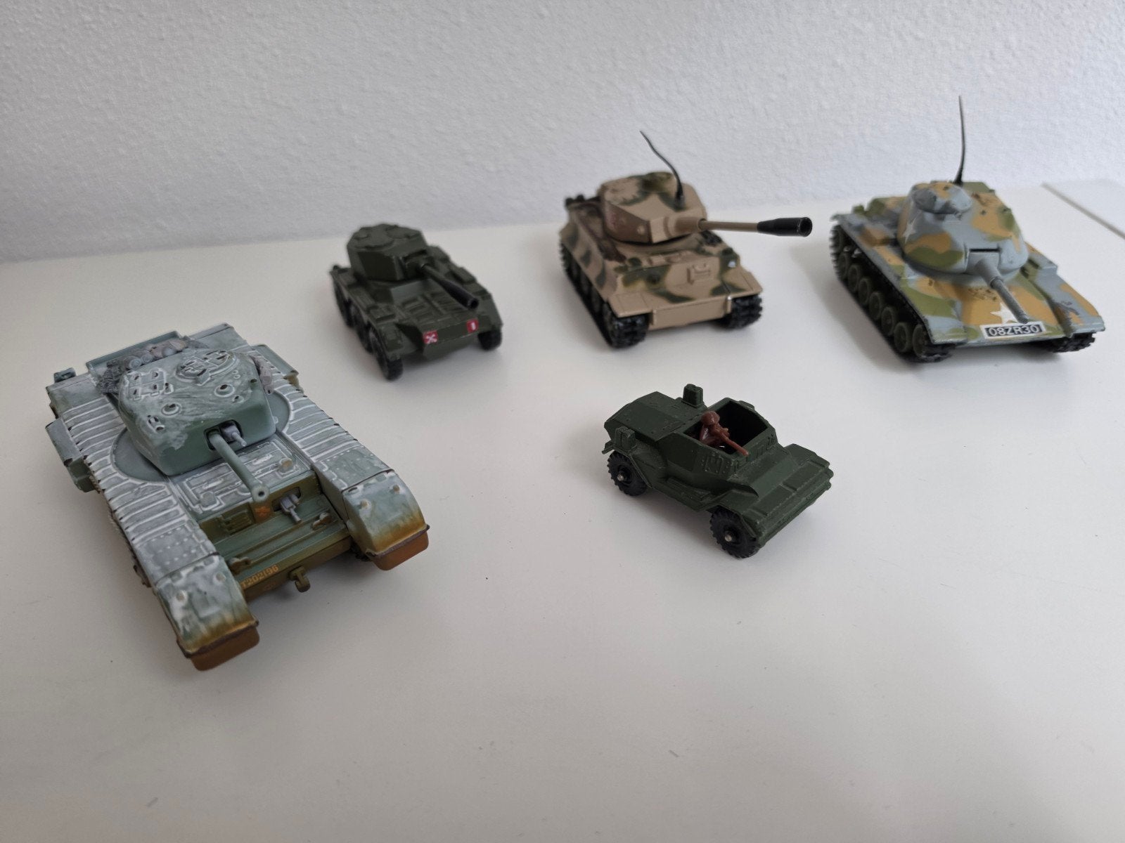 Corgi Toys Militaire Voertuigen Collectie (5 stuks), Ophalen of Verzenden, Gebruikt