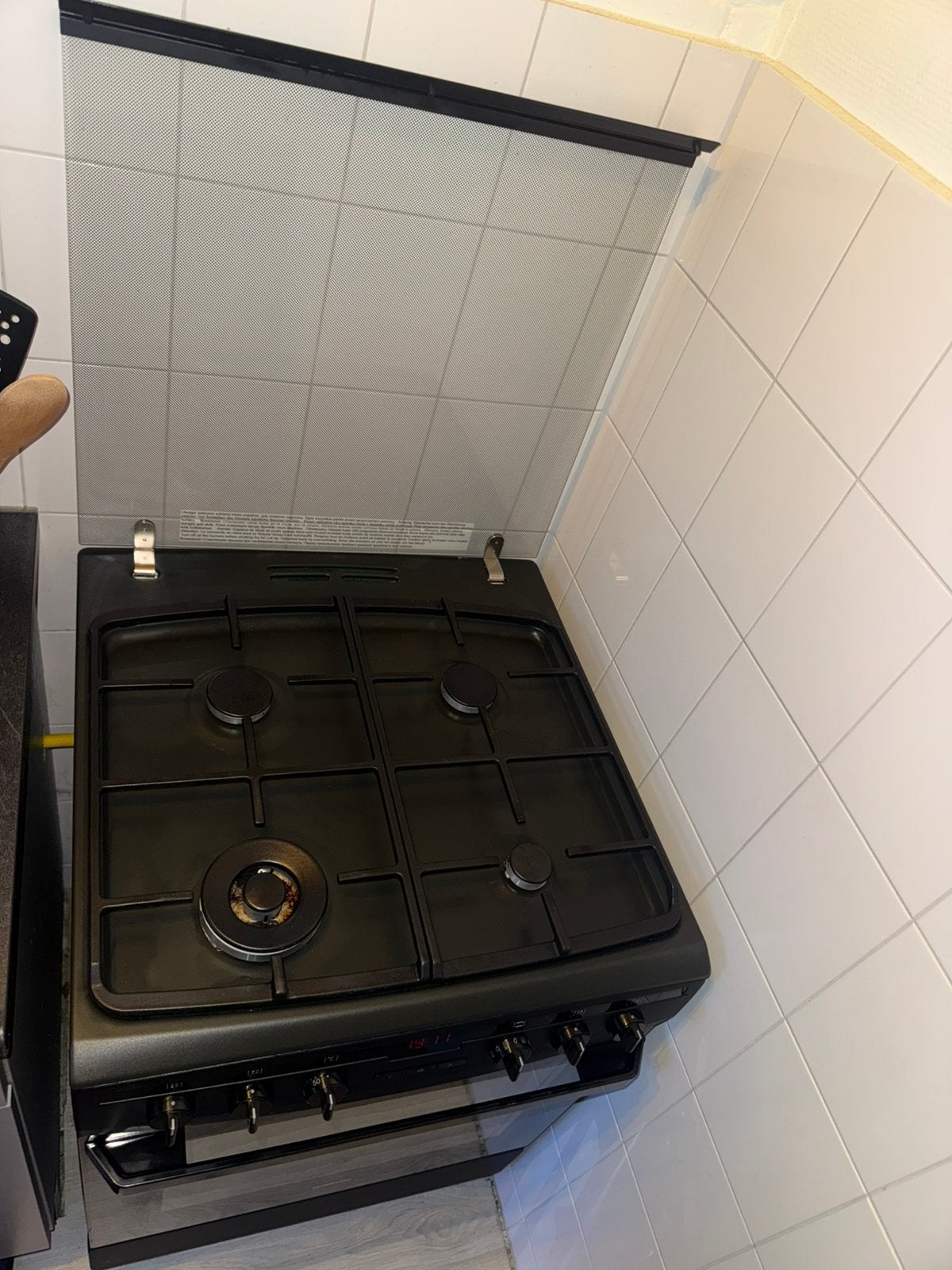 Inventum gasfornuis met oven, Witgoed en Apparatuur, Ophalen, 4 kookzones, Zo goed als nieuw, Gas