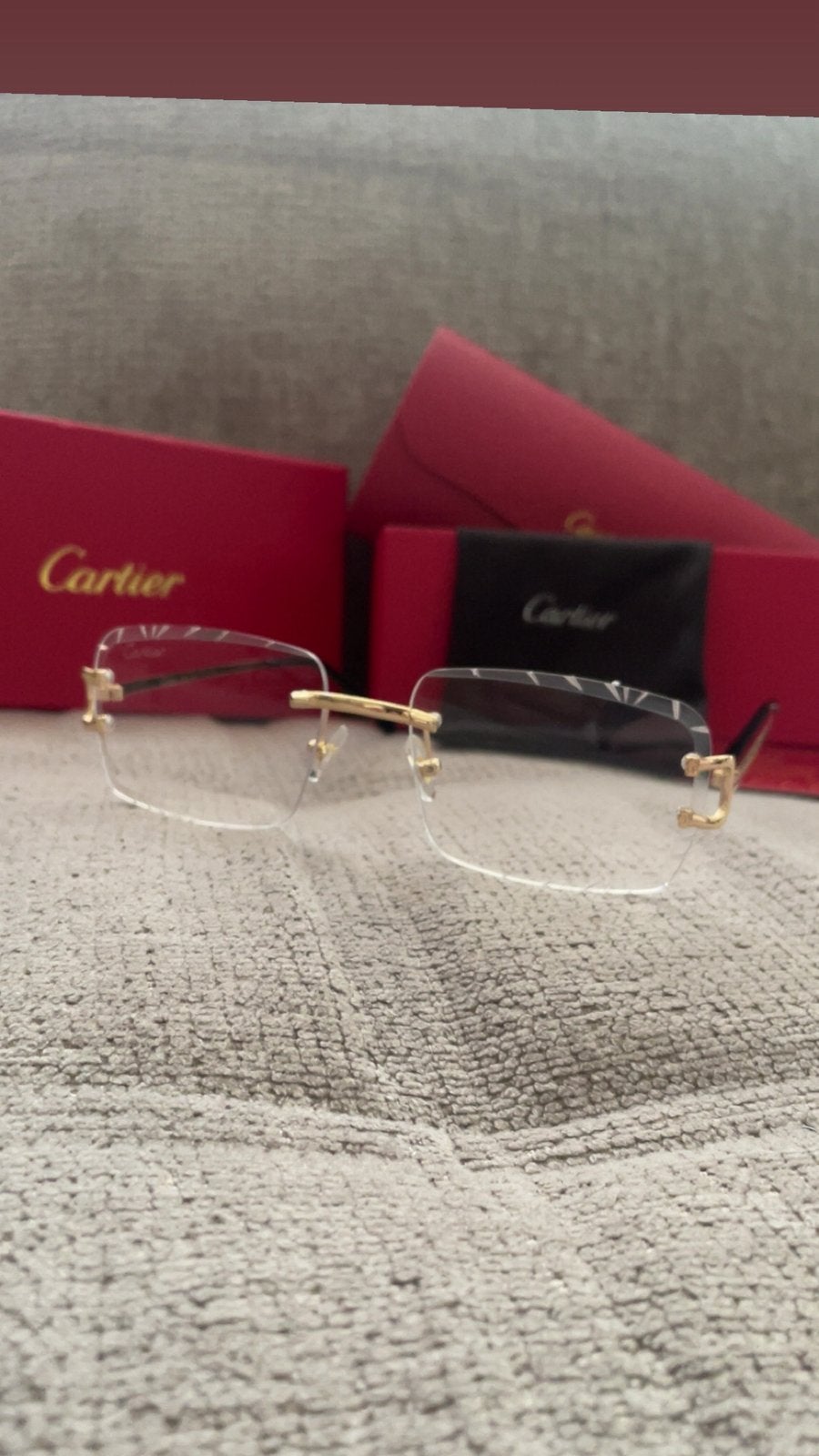 Cartier bril, Sieraden, Tassen en Uiterlijk, Zonnebrillen en Brillen | Heren, Ophalen of Verzenden, Zo goed als nieuw, Bril, Overige merken