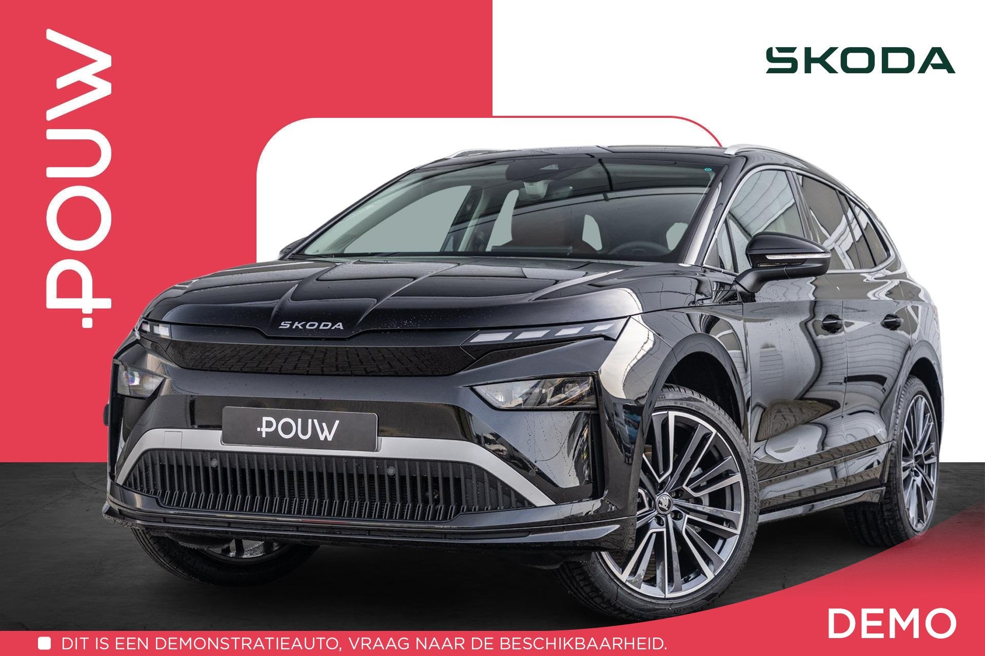 Skoda Enyaq 85 286pk Business Edition | Panoramadak | Eco-su, Auto's, Automaat, 12 maanden, Achterwielaandrijving, Zwart