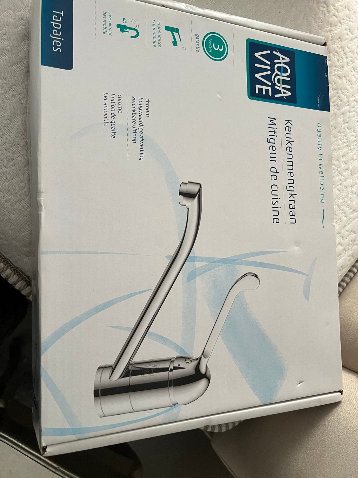 Aqua Vive Keukenmengkraan - Nieuw in doos, Overige typen, Ophalen of Verzenden, Metaal, Overige merken