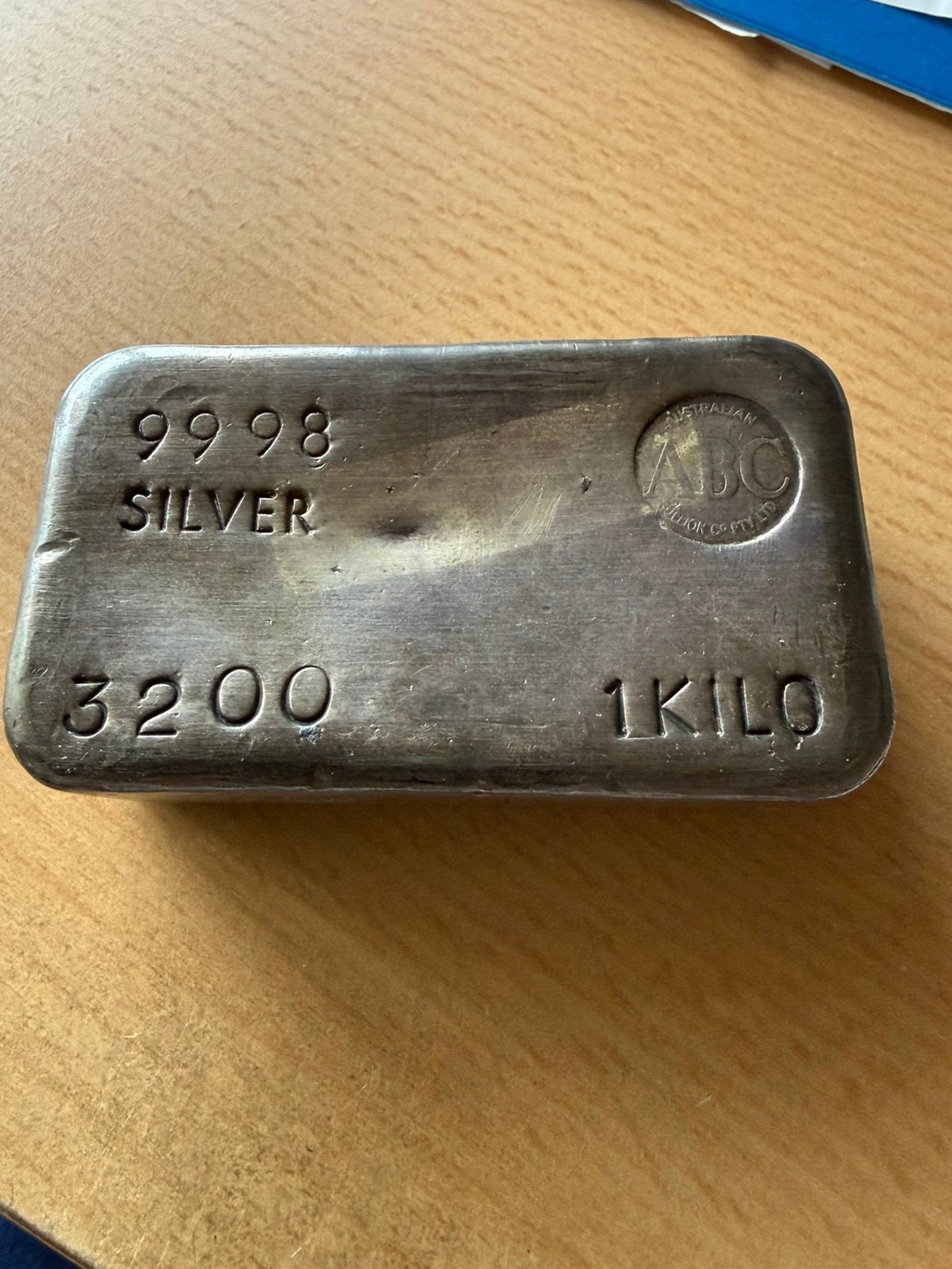 Kilo baar zilver Australie, Postzegels en Munten, Edelmetalen en Baren, Ophalen of Verzenden, Zilver