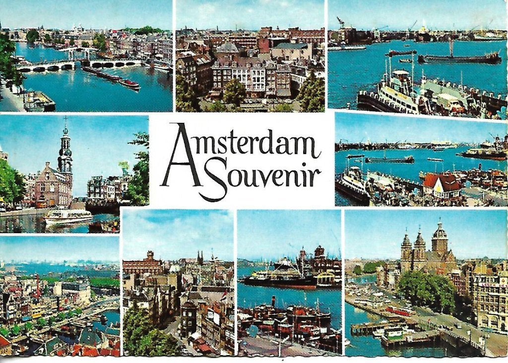 Amsterdam- -9-luik., Verzenden, 1960 tot 1980, Gelopen, Noord-Holland