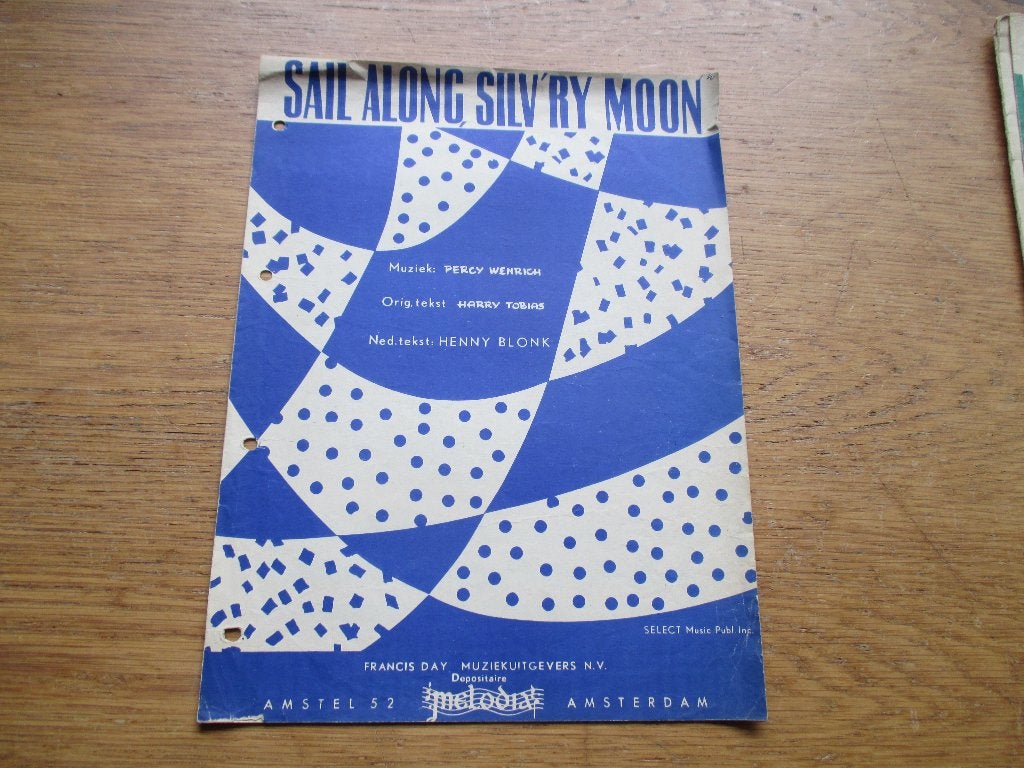 Sail Along Silv'ry Moon (Maantje, Luister Eens Goed), Piano, Gebruikt, Ophalen of Verzenden, Thema