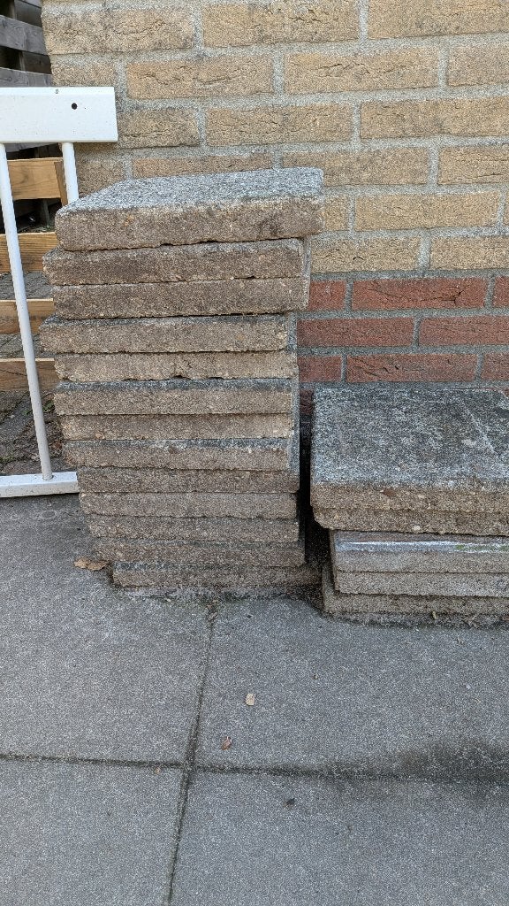 Tegels 30 x 30, Ophalen, Gebruikt, Minder dan 5 m², Beton