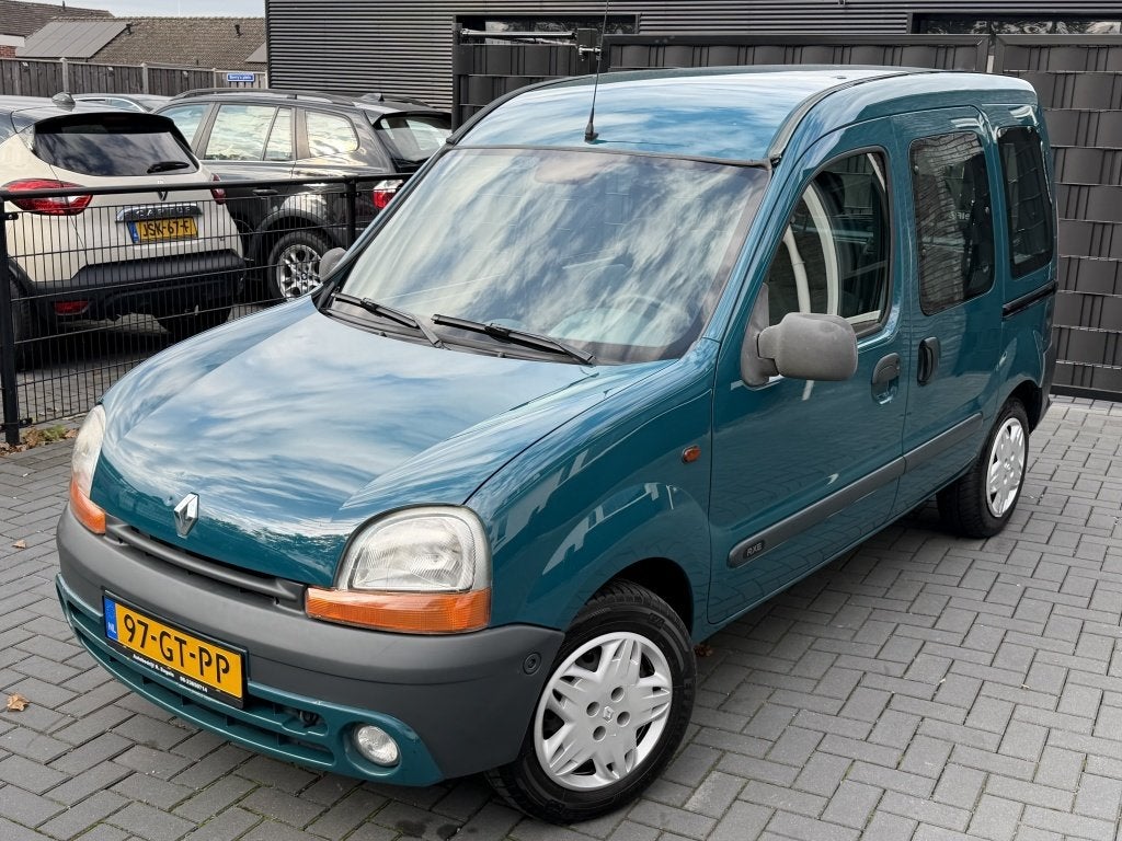 Renault Kangoo 1.4 Privilège | GROEN| 5PERS| STUURBEKRACHTI, Auto's, Stof, Renault, Origineel Nederlands, Handgeschakeld