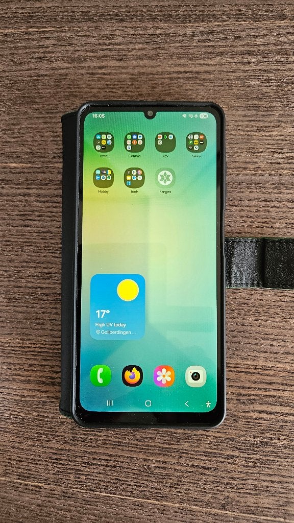 Foto 6 van Samsung A06 als nieuw, inclusief groene beschermhoes